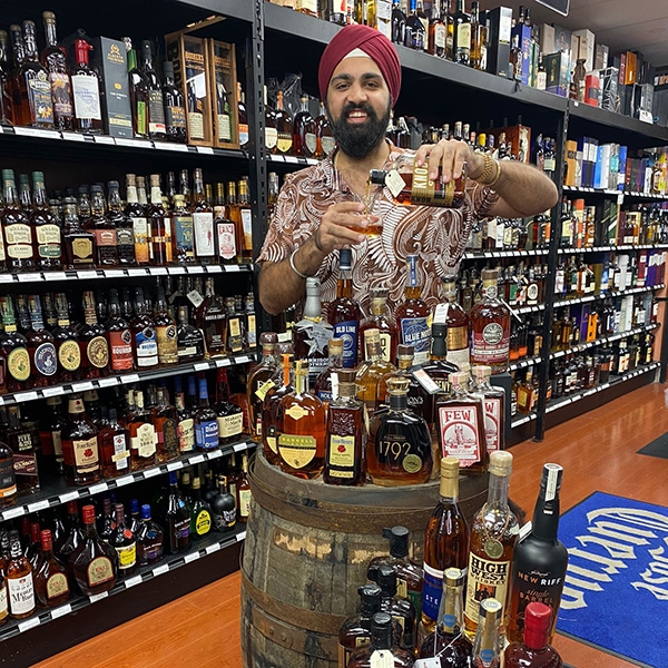 Neet Singh of Bansum Wine & Liquor in Patchogue, New York.