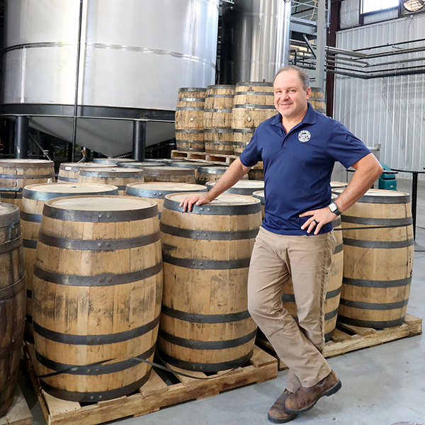 Sam Rock co-owner of Bluegrass Distilling and Chevalier Casks
