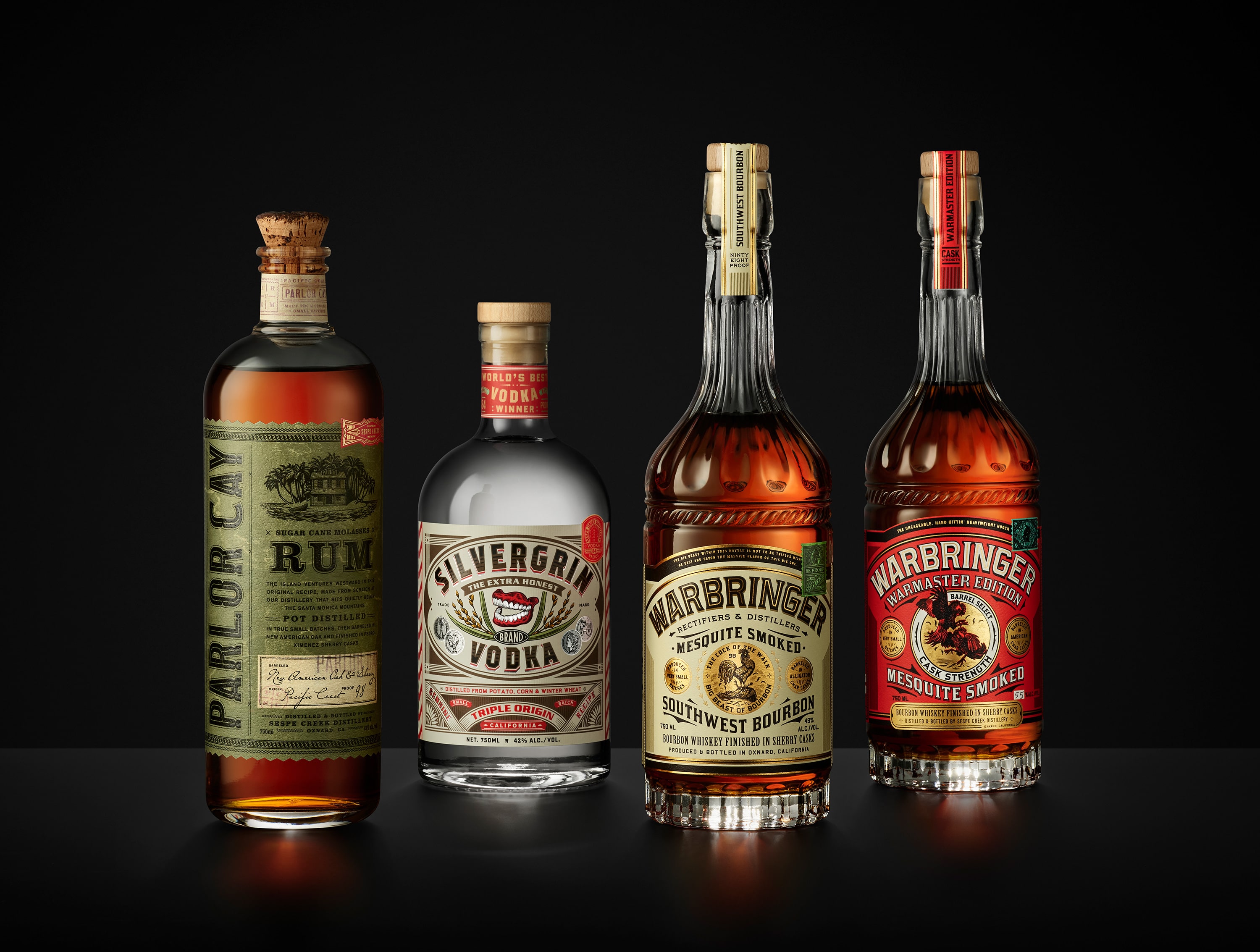 The Sespe Creek lineup (excluding Warbringer Cowboy Edition).