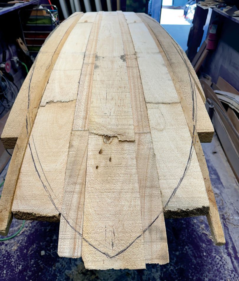 Linden's agave surfboards are made entirely from the succulent's dried stalks