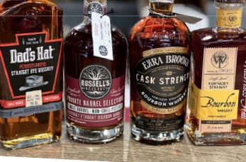 Some bottles are adorned with unique labels, others a tag or sticker. 