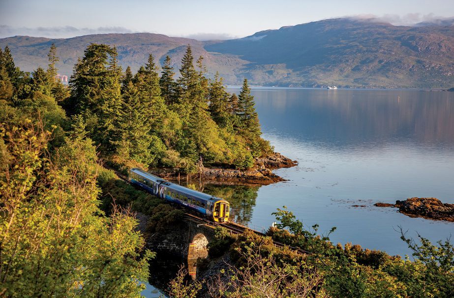 Along Scotland’s Kyle Line, which runs from Inverness out to Kyle on the west coast. SCOTRAIL