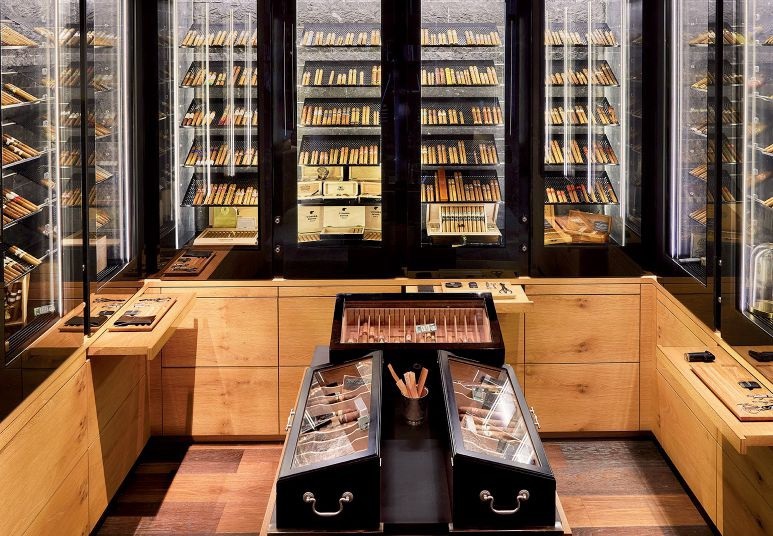 The cigar library at The Chedi Andermatt HENRIK NIELSEN