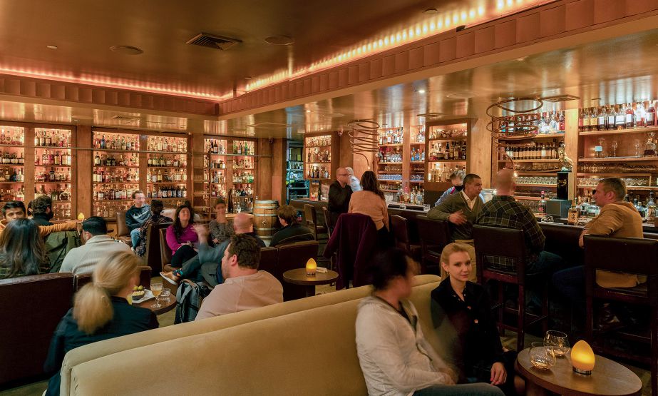 The Brandy Library’s 13-page whisky menu offers something for everyone, with whiskies from every corner of the globe. CAYLA ZAHORAN