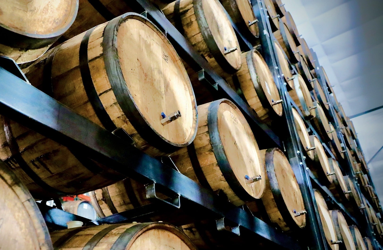 The solera system at craft distiller Doc Swinson's. 