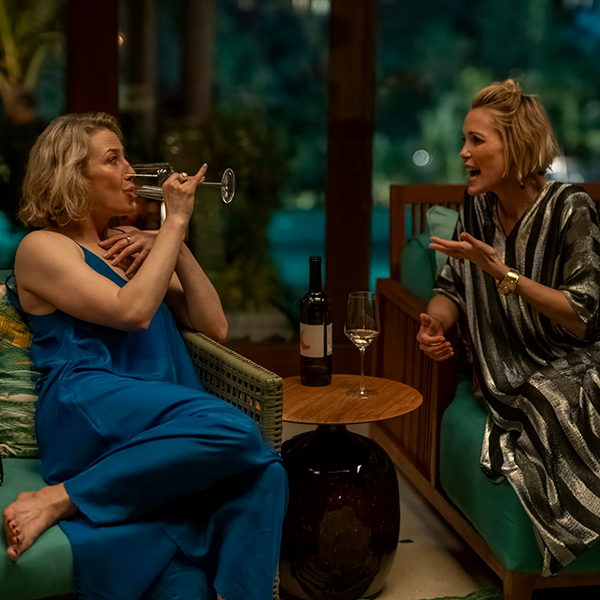 Carrie Coon and Leslie Bibb. Photo by Fabio Lovino/HBO