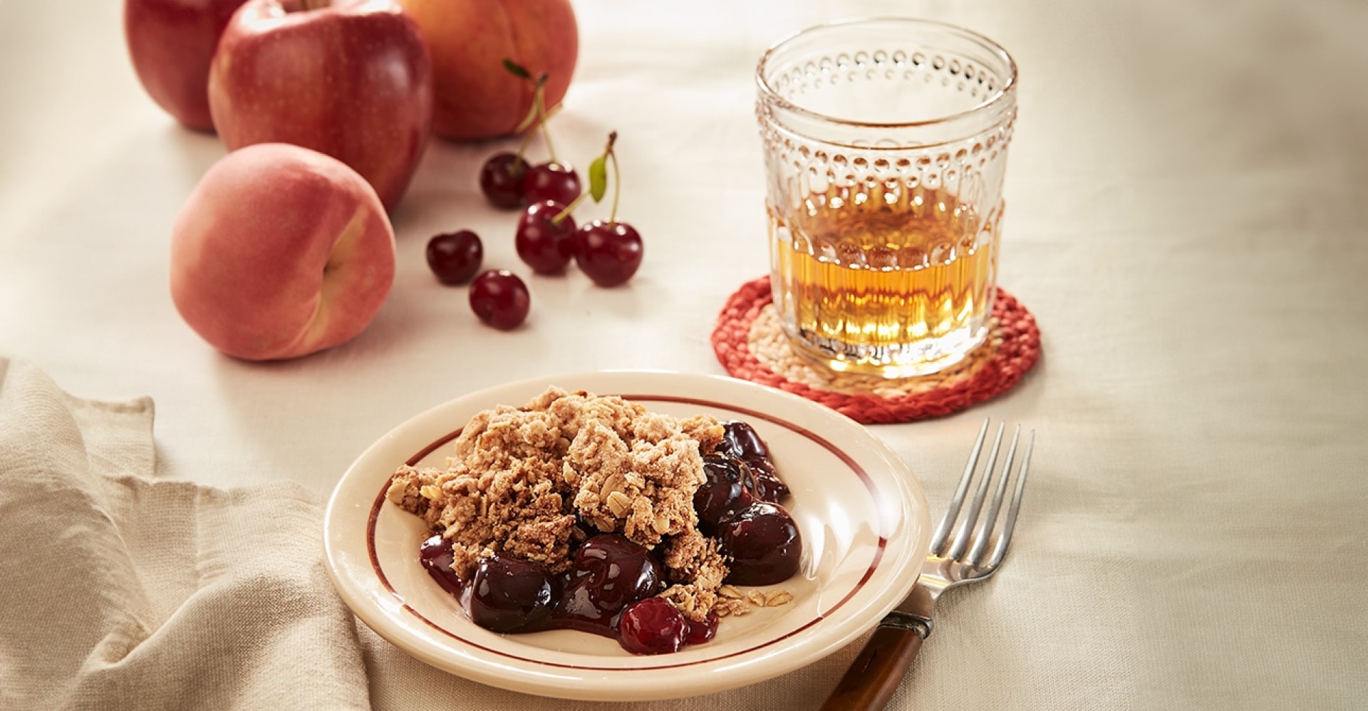 How To Pair Apple, Cherry, and Peach Crisps With Whisky