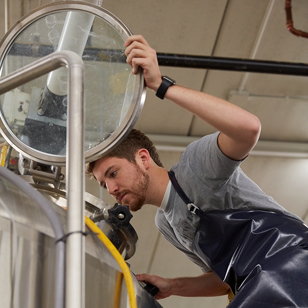 Minnesota-based Dampfwerk Distillery's distiller Christian Loeffelholz.