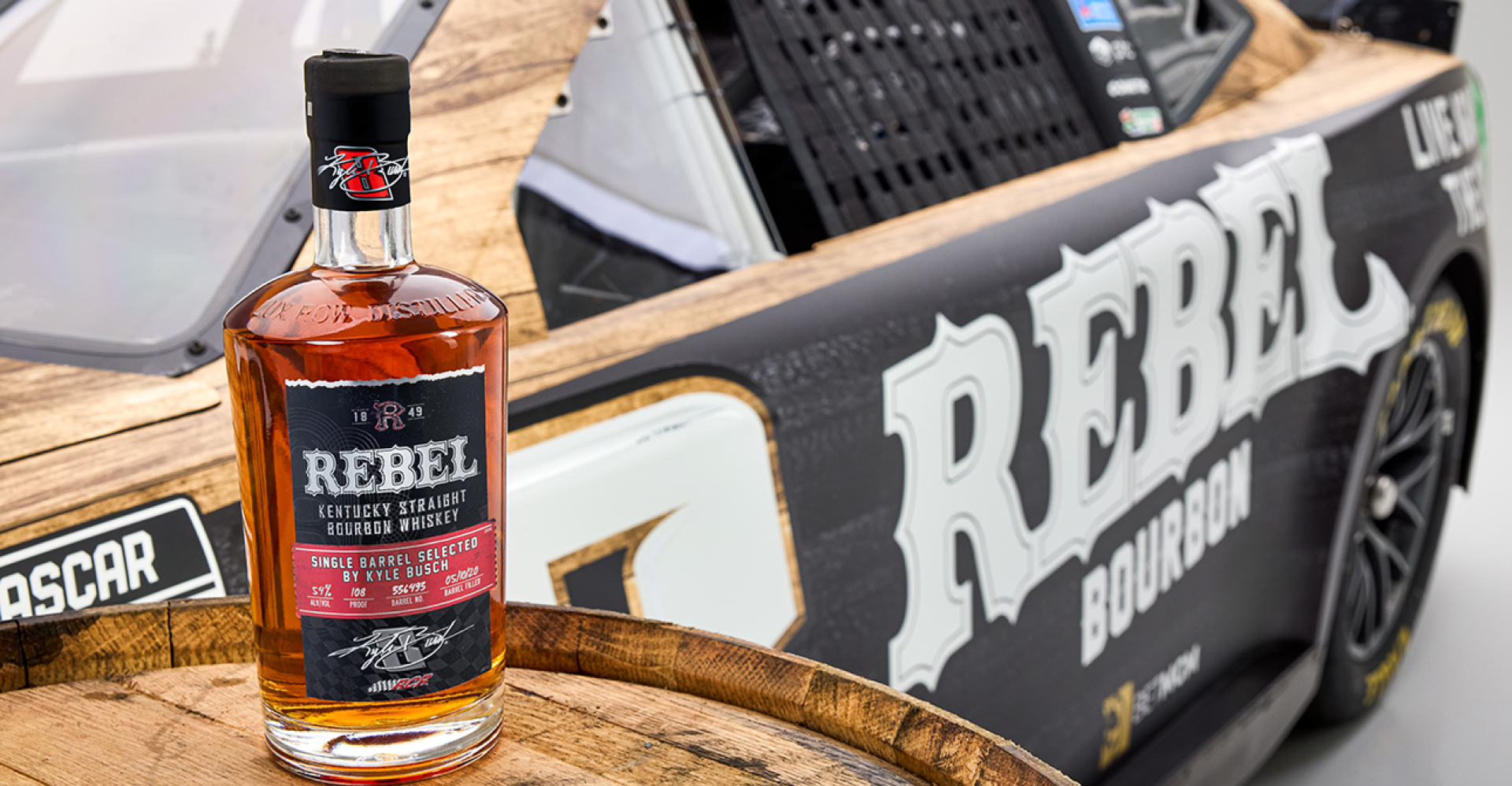 NASCAR Veteran Kyle Busch & Rebel Bourbon Collaborate on a New Single Barrel