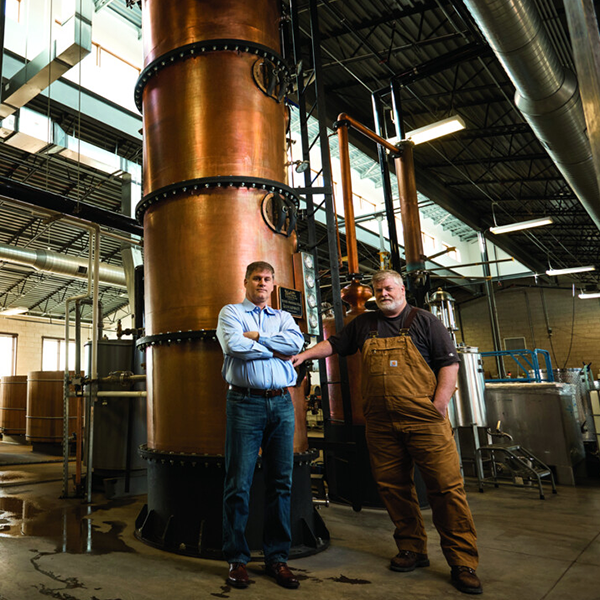 Leopold Brothers founders Scott and Todd Leopold. Photo by Jeff Nelson