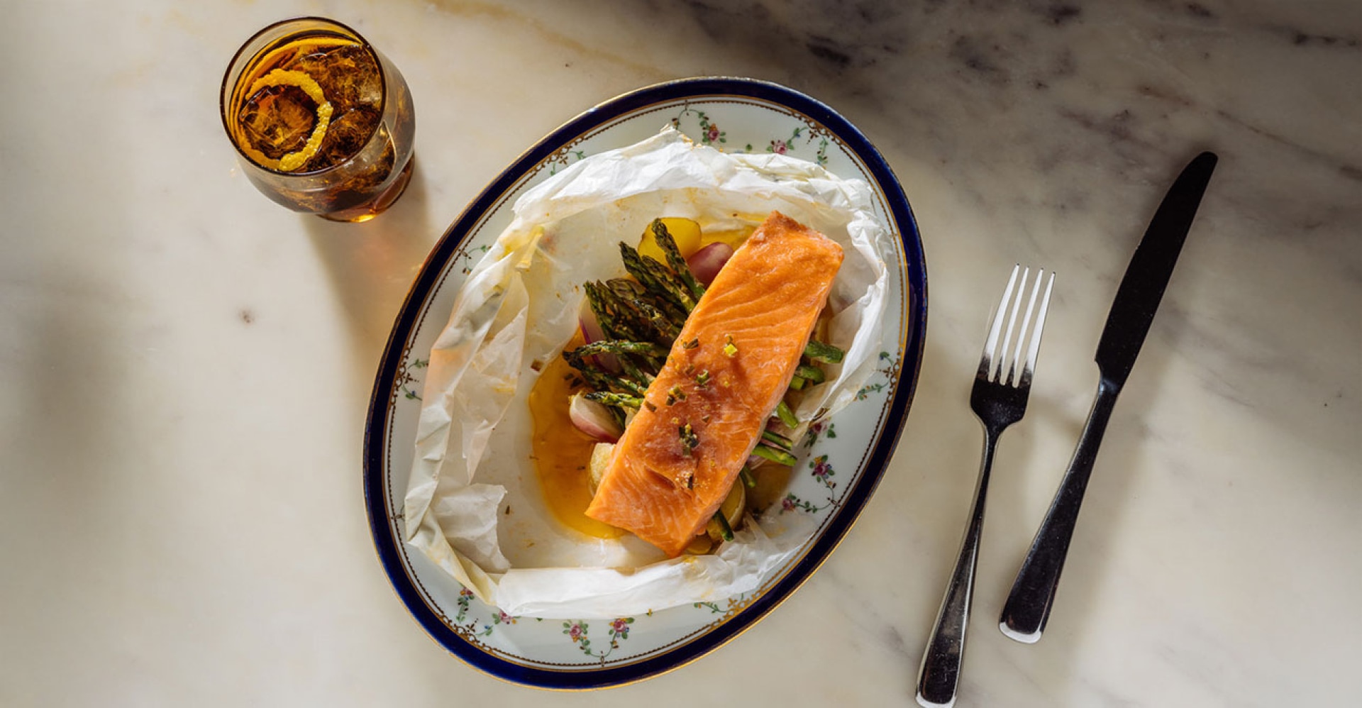 Pairing Whiskey With Salmon en Papillote