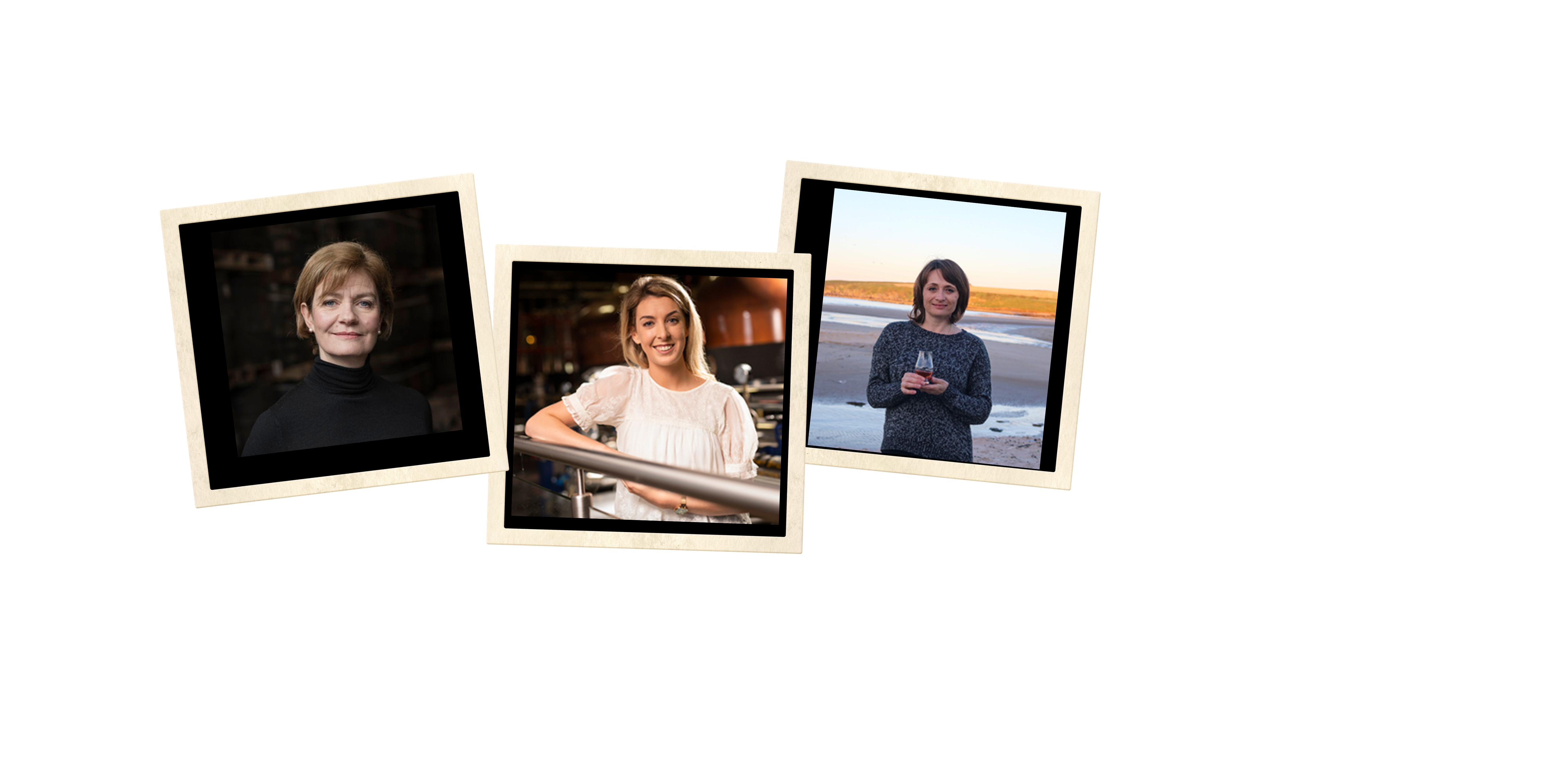 Stephanie MacLeod (Dewar's), Katherine Condon (Irish Distillers), and Rachel Barrie (Brown-Forman)